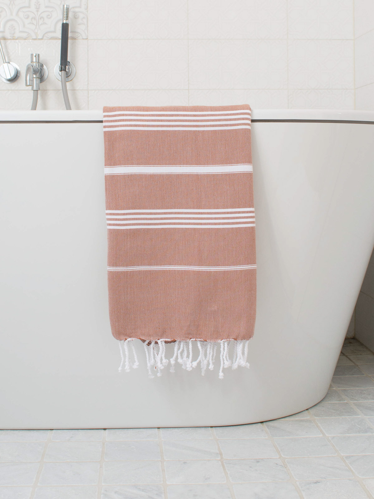 hammam towel brown/white